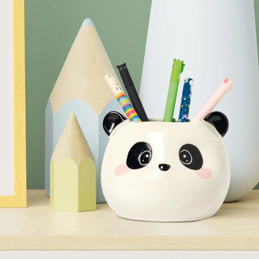 Portapenne in Ceramica-Panda