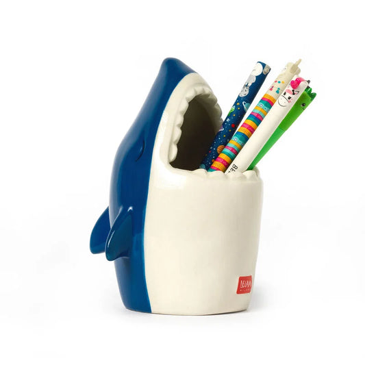 Portapenne in Ceramica-Shark