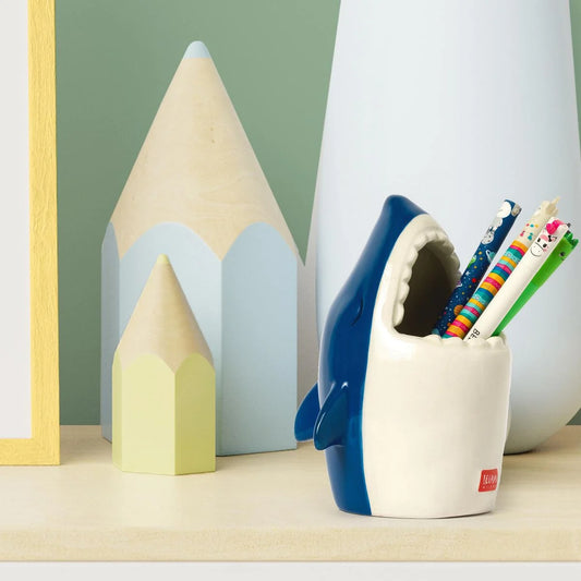 Portapenne in Ceramica-Shark